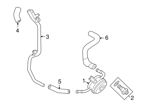 Engine Oil Cooler for 2001 Toyota Land Cruiser #0