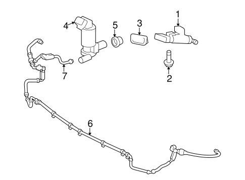 ELECTRICAL/HEADLAMP WASHERS/WIPERS for 2008 Toyota Sequoia #1