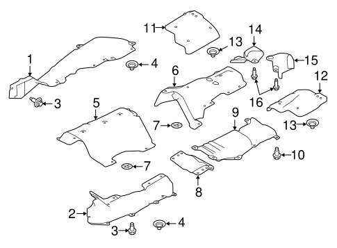 Range Rover Sport HEAT SHIELDS