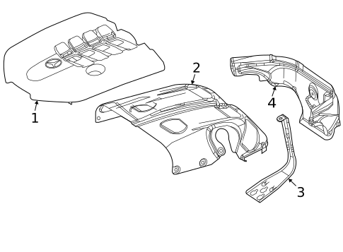 Engine Appearance Cover for 2020 Mercedes-Benz GLS 580 #0