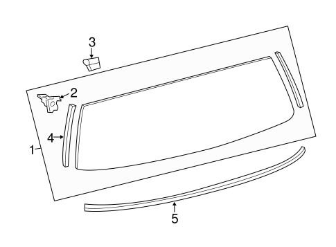BODY/GLASS - LIFT GATE for 2014 Scion xD #1