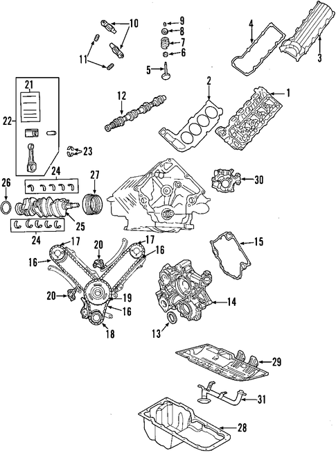 Engine/Engine Parts for 2004 Dodge Durango #1