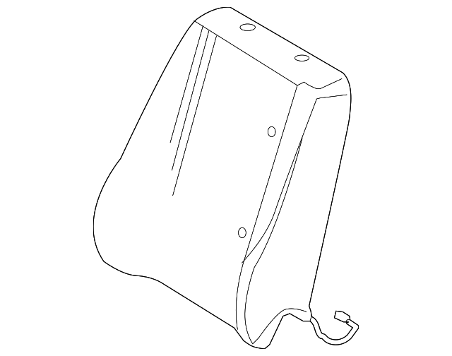 AE5Z-5464416-BD Деталь SEAT BACK COVER, RIGHT