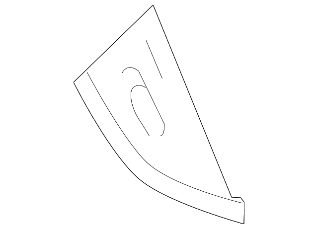 LR059832 Деталь LOWER MOLDING, RIGHT