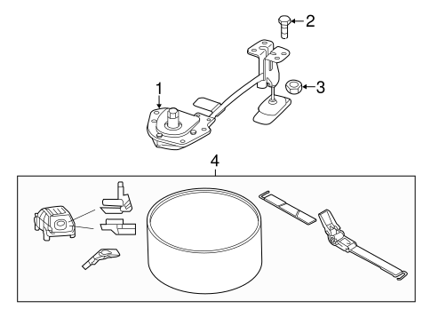 Spare Tire Carrier for 2021 Kia Sedona #0