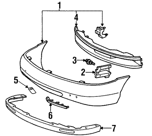 Mystique BUMPER & COMPONENTS - FRONT