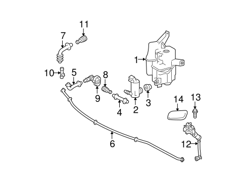ELECTRICAL/HEADLAMP WASHERS/WIPERS for 2015 Toyota Prius #2