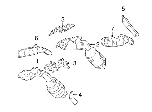 EXHAUST SYSTEM/EXHAUST MANIFOLD for 2011 Toyota 4Runner #1