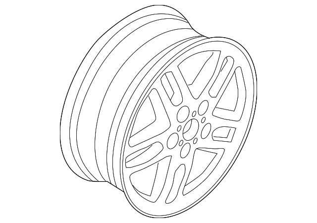 RRC503040MNH WHEEL, ALLOY