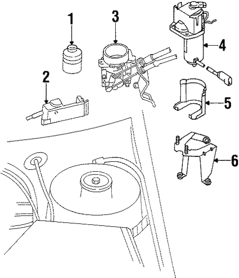 Fuel System/Cruise Control for 1997 Ford Contour #1