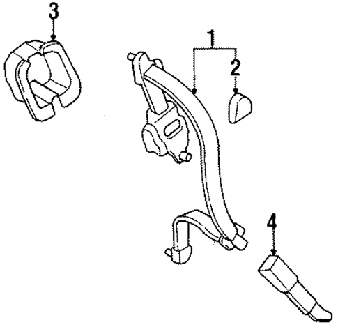 OEM Honda 81493-SR3-004ZK - Belt & Retractor Cover OEM Honda 81493-SR3-004ZK - Belt & Retractor Cover