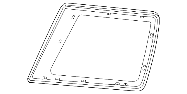 4C5Z-7829700-AA Деталь QTR GLASS, RIGHT