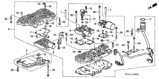 Transmission - Automatic/AT Valve Body for 2005 Honda INSIGHT #1