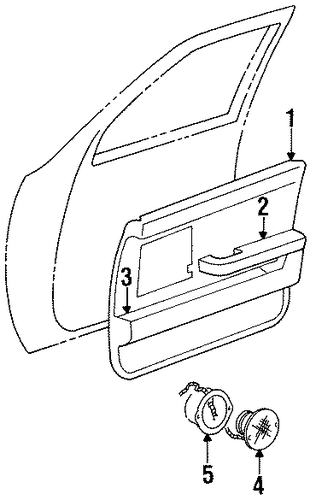 New Yorker INTERIOR TRIM - FRONT DOOR
