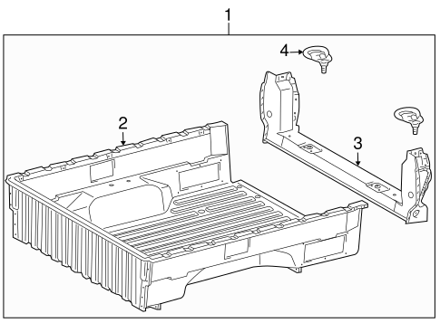 BODY/FLOOR - PICK UP BOX for 2011 Toyota Tacoma #2