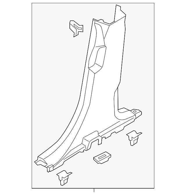 DB5Z-7813209-CC Деталь SCUFF PLATE, LEFT
