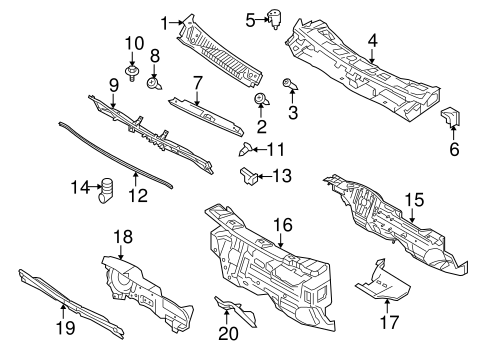 Body/Cowl for 2013 Ford Transit Connect #1