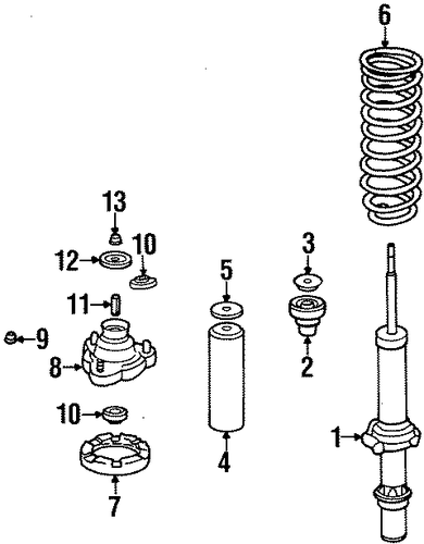 OEM Honda 51605-S30-A01 - Strut OEM Honda 51605-S30-A01 - Strut