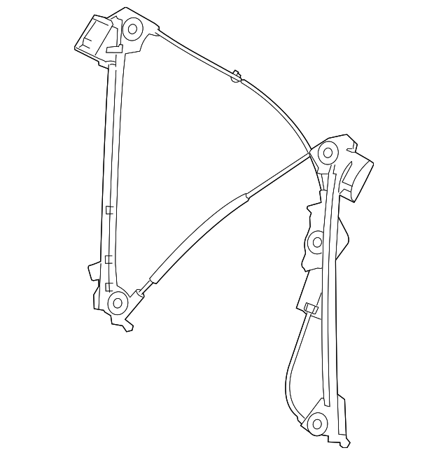987-542-076-01 Деталь WINDOW REGULATOR, RIGHT