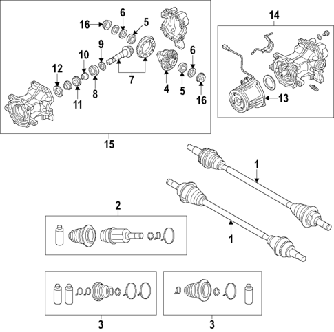 Drive Axles for 2021 Mazda CX-9 #0