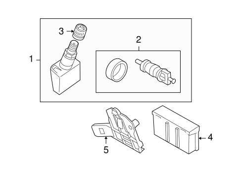 9-3X TIRE PRESSURE MONITOR COMPONENTS
