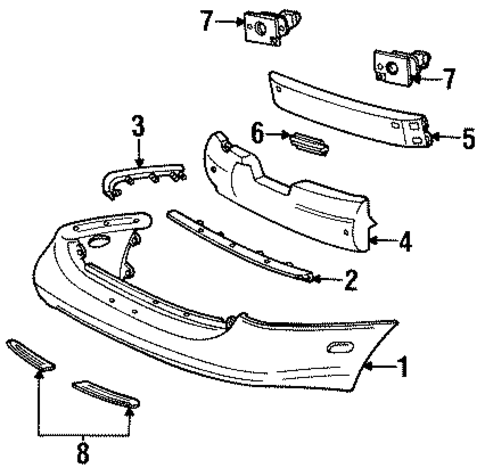 Taurus BUMPER & COMPONENTS - REAR 2