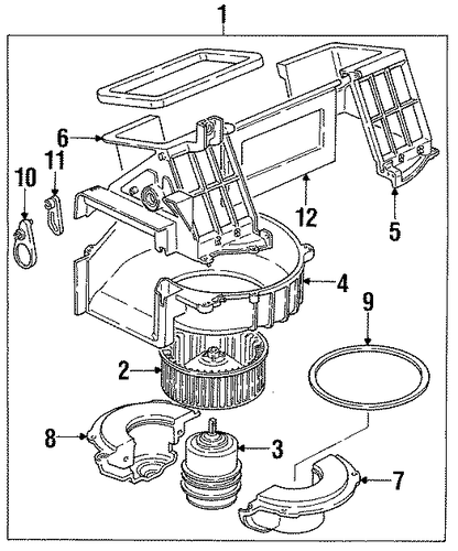 Blower Case - Honda (8-94387-036-0) Blower Case - Honda (8-94387-036-0)