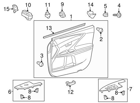 ELECTRICAL/FRONT DOOR for 2010 Toyota Venza #1