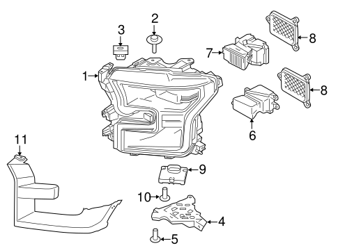 Electrical/Headlamp Components for 2016 Ford F-150 #4