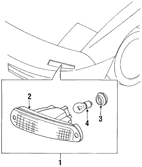 Park Lamps for 1990 Mazda Miata #0