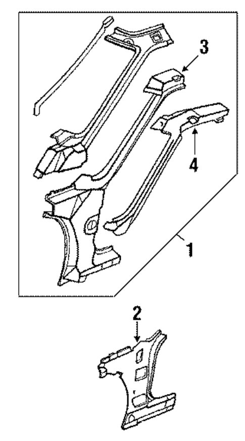Cutlass Supreme HINGE PILLAR