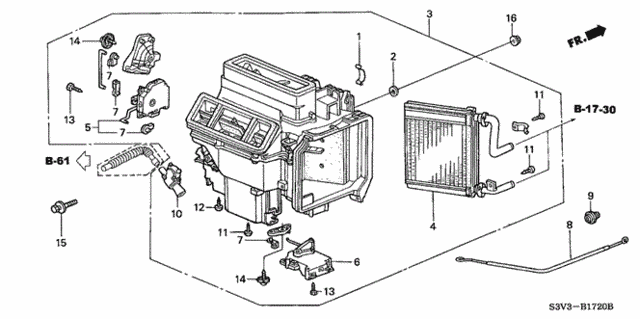 Heater Unit for 2001 Acura MDX #0