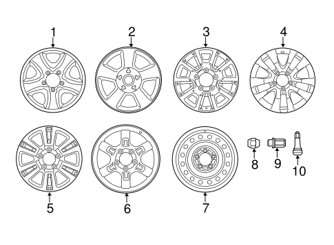FRONT SUSPENSION/WHEELS for 2016 Toyota Tundra #1