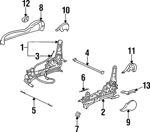BODY/TRACKS & COMPONENTS for 1997 Toyota Supra #2
