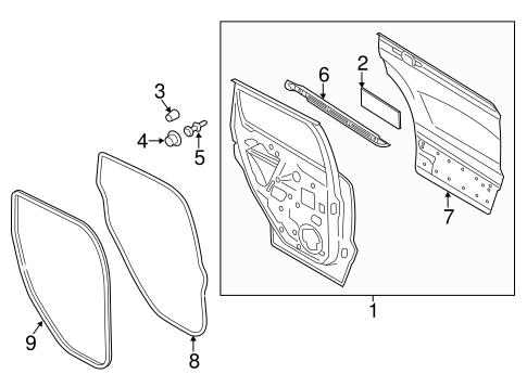 Body/Door & Components for 2013 Ford Escape #1