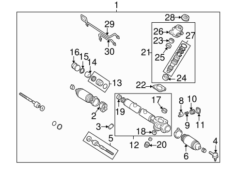 STEERING/STEERING GEAR & LINKAGE for 2001 Toyota Avalon #2
