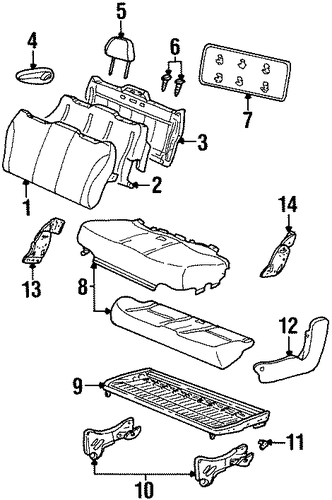 Windstar REAR SEAT COMPONENTS 3