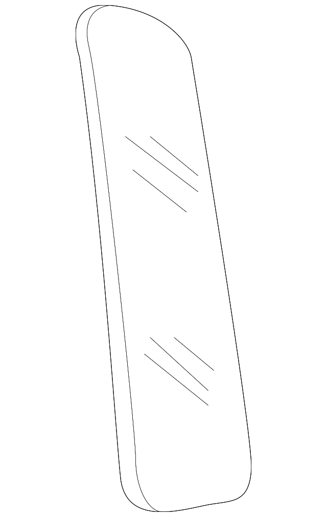 CVB101660 Деталь FIXED GLASS, RIGHT