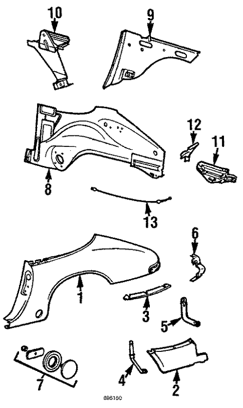 911 QUARTER PANEL & COMPONENTS 2