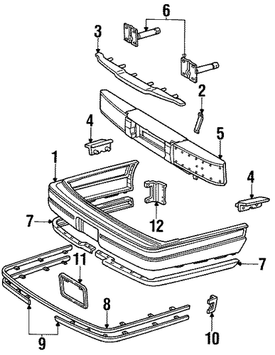 Town Car BUMPER & COMPONENTS - REAR