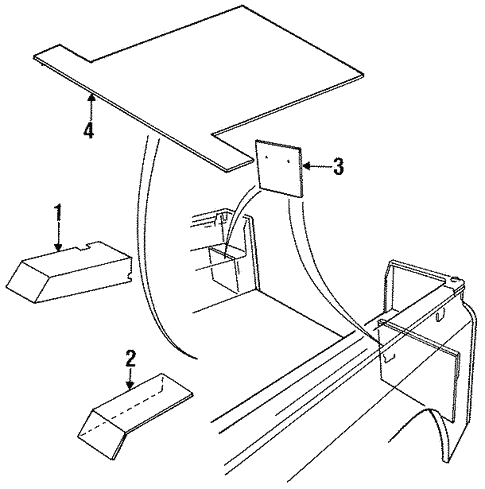 Interior Trim - Rear Body for 1995 Land Rover Defender 90 #0