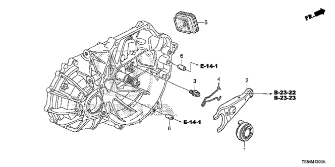 TRANSMISSION - MANUAL/MT CLUTCH RELEASE (2.4L) for 2013 Honda CIVIC COUPE #1