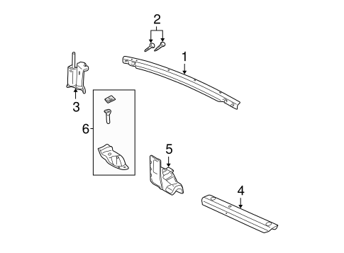 Radiator Support for 2005 Cadillac DeVille #0