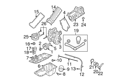 ENGINE/ENGINE PARTS for 2004 Dodge Durango #2