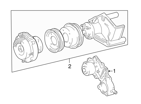 COOLING SYSTEM/WATER PUMP for 1997 Toyota 4Runner #1