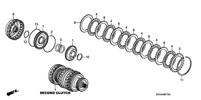 Transmission - Automatic/AT Clutch (Second) (L4) for 2007 Honda ACCORD SEDAN #1