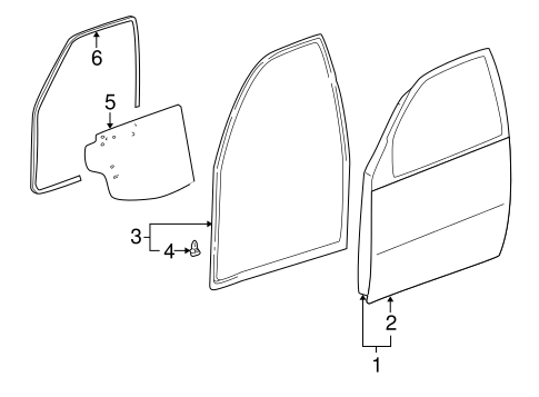 BODY/DOOR & COMPONENTS for 2004 Toyota RAV4 #1