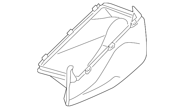 996-575-571-00-01C Деталь LOWER DUCT, LEFT