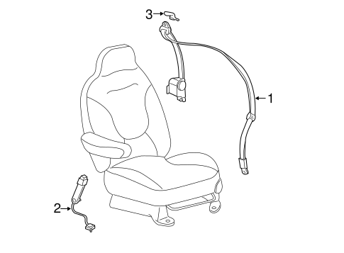 Navigator REAR SEAT BELTS 2