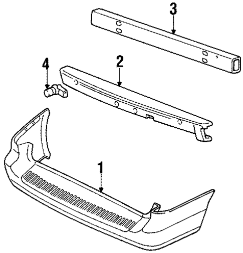 Windstar BUMPER & COMPONENTS - REAR